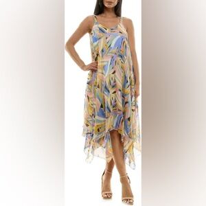 New with tags Nina Leonard brand new with tags colorful dress